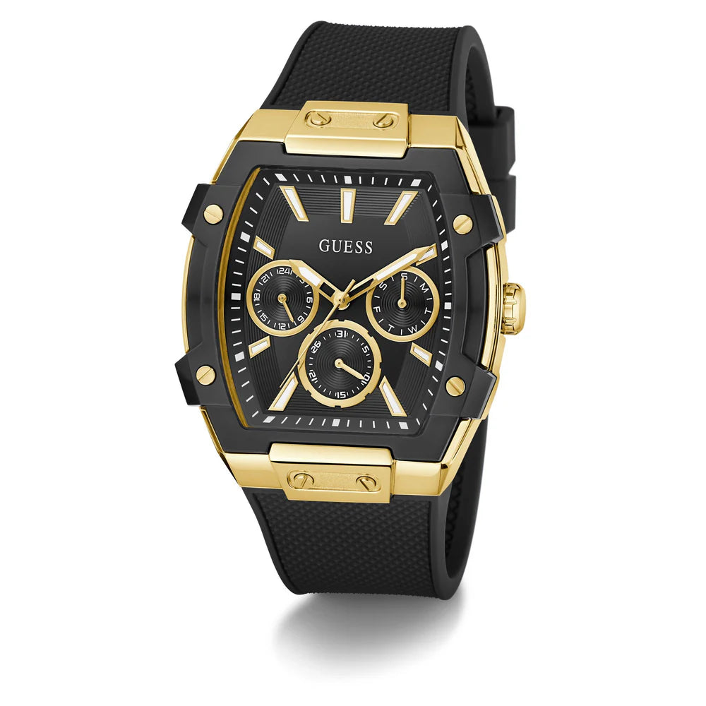 Guess Mens Gold Multi Function Watch - Phoenix Gold
