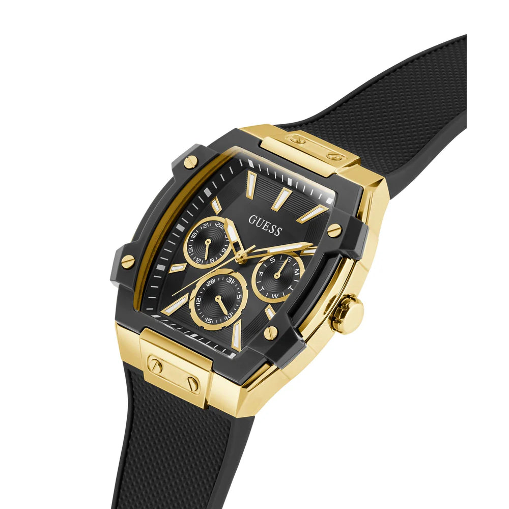 Guess Mens Gold Multi Function Watch - Phoenix Gold