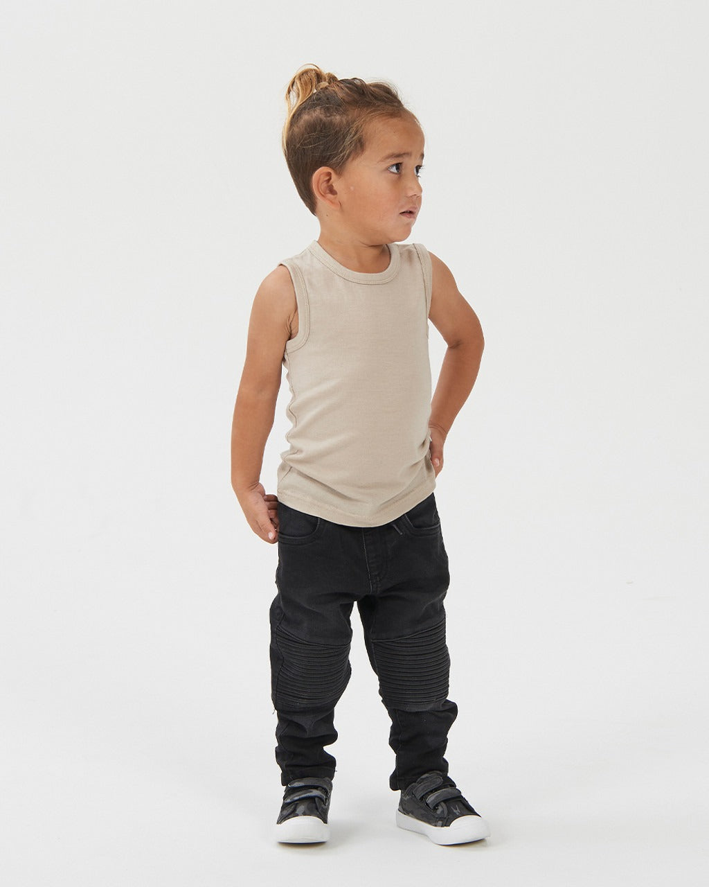 Babu Merino Singlet - Mushroom Was $54.90 Now