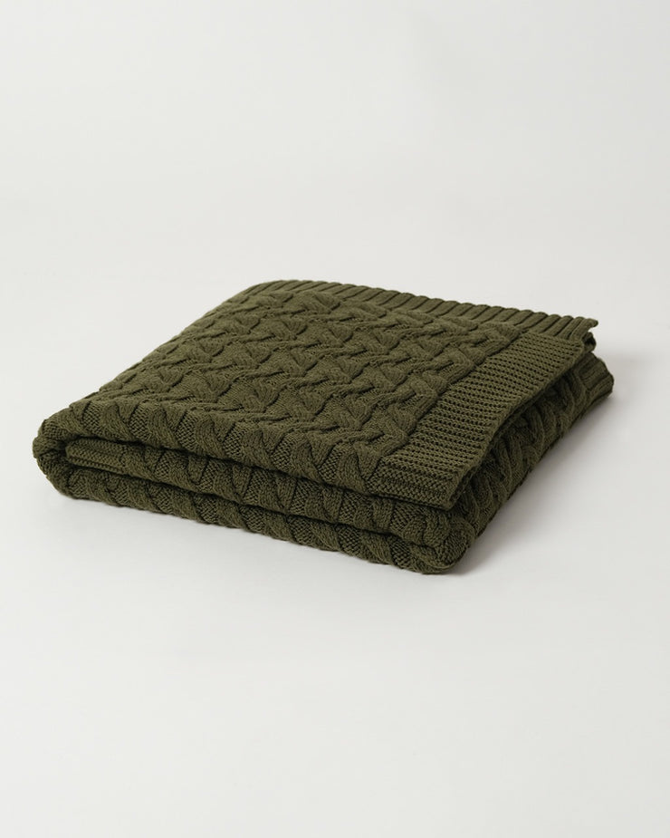 Babu Merino Cable Blanket