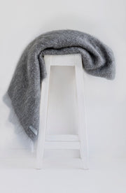 Mohair Throw - Pewter