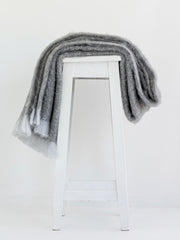 Mohair Throw - Pewter