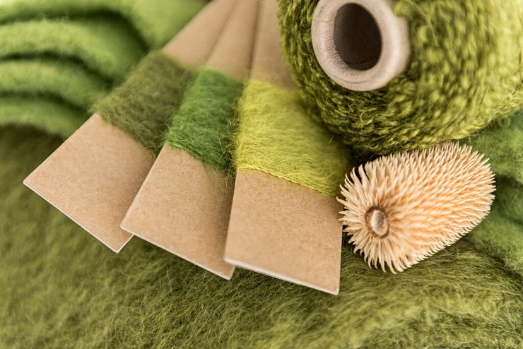 Mohair Throw - Olive