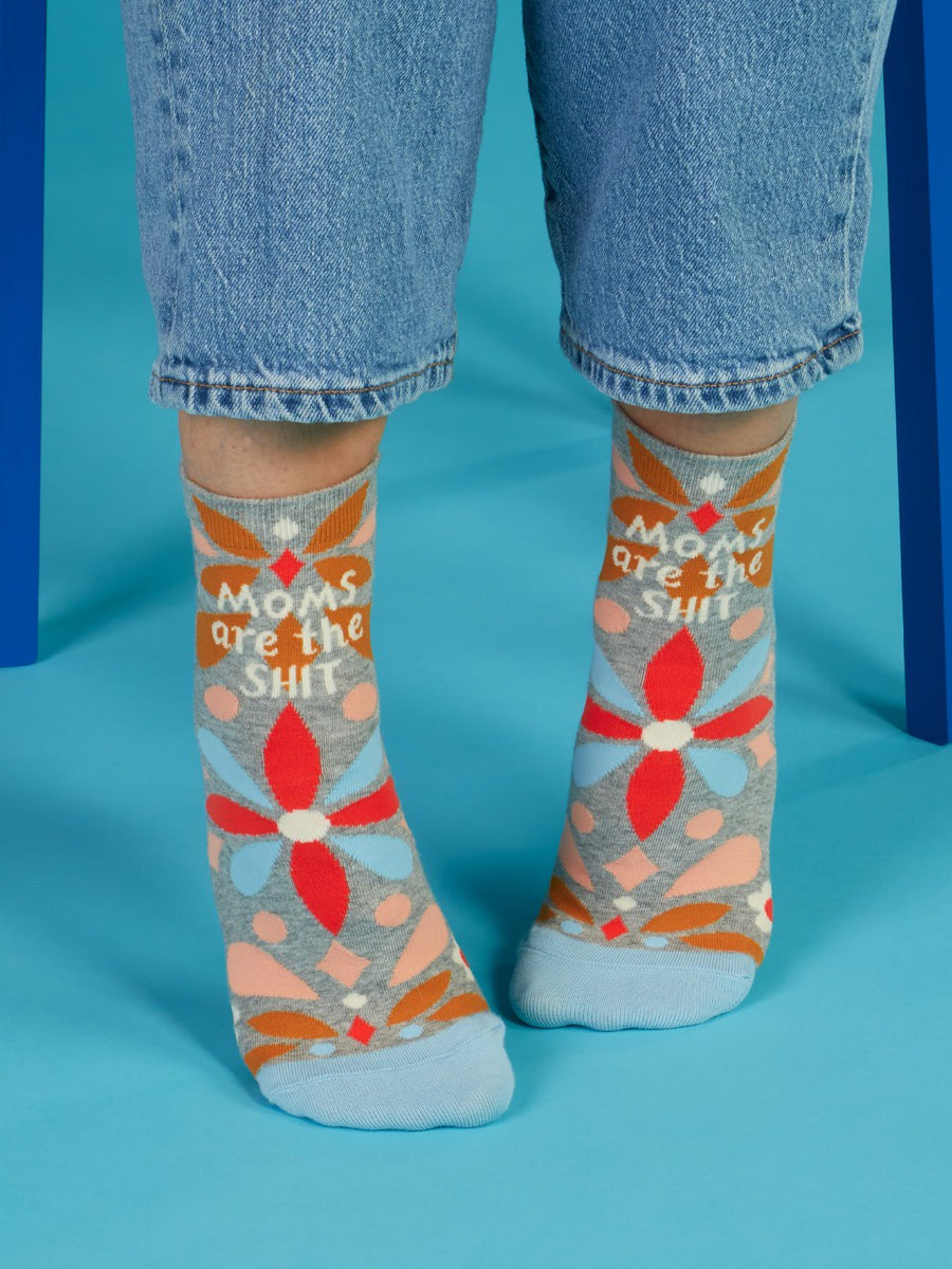 Womens Crew Socks - Moms Are The Shit