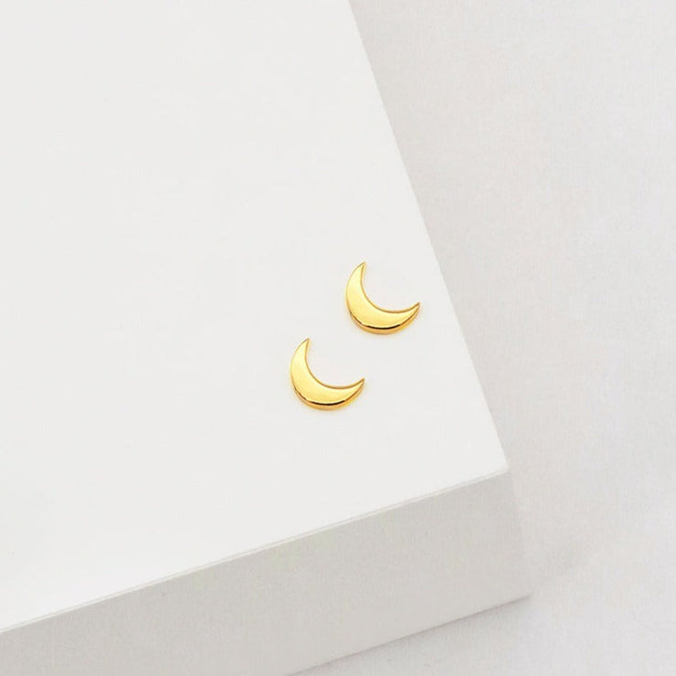 Moon Stud Earrings