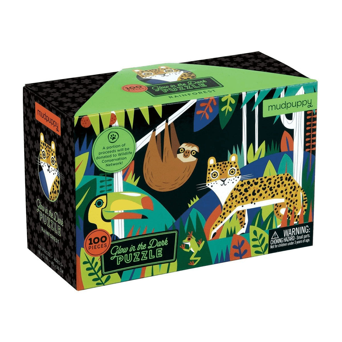 Rainforest Glow in the Dark Puzzle - 100 Piece