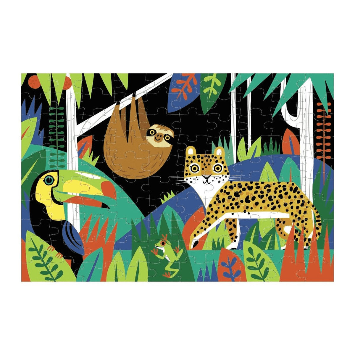Rainforest Glow in the Dark Puzzle - 100 Piece