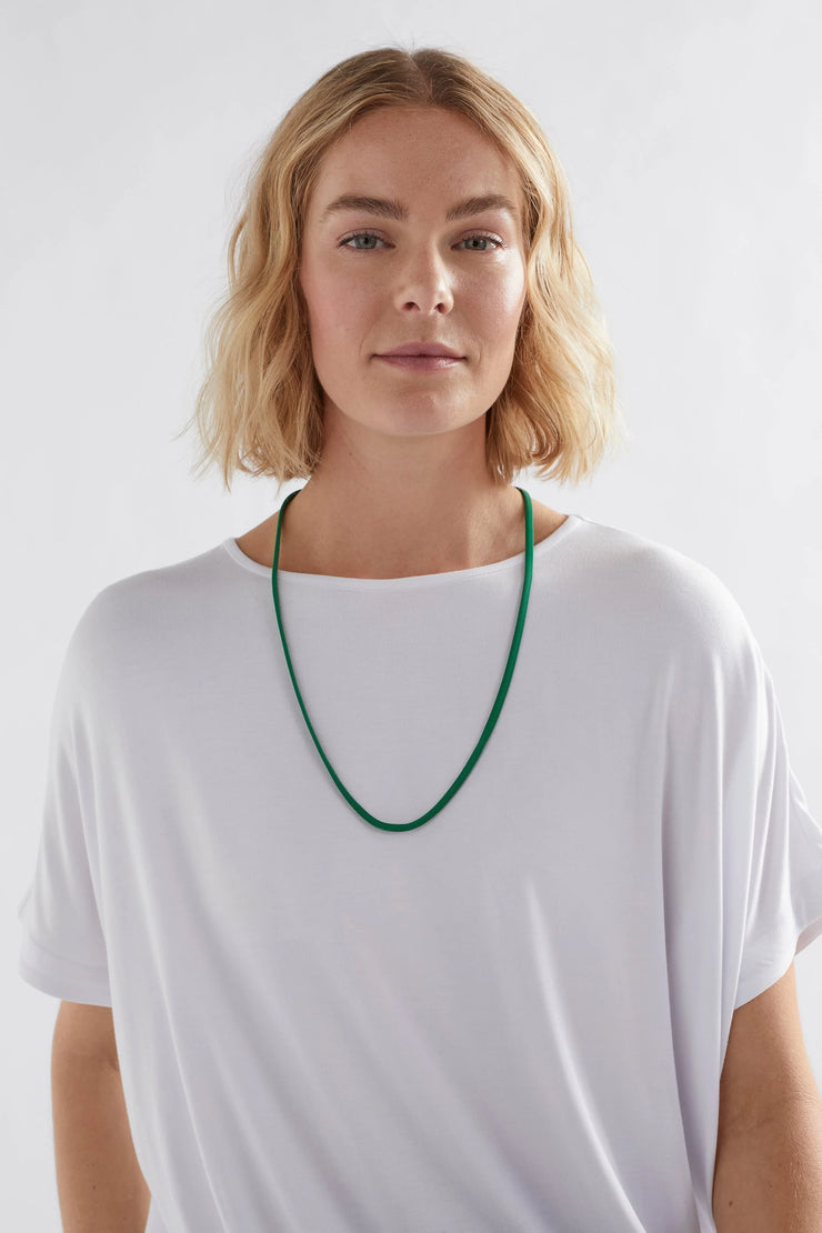 Elk Vell Long Necklace - Aloe Green