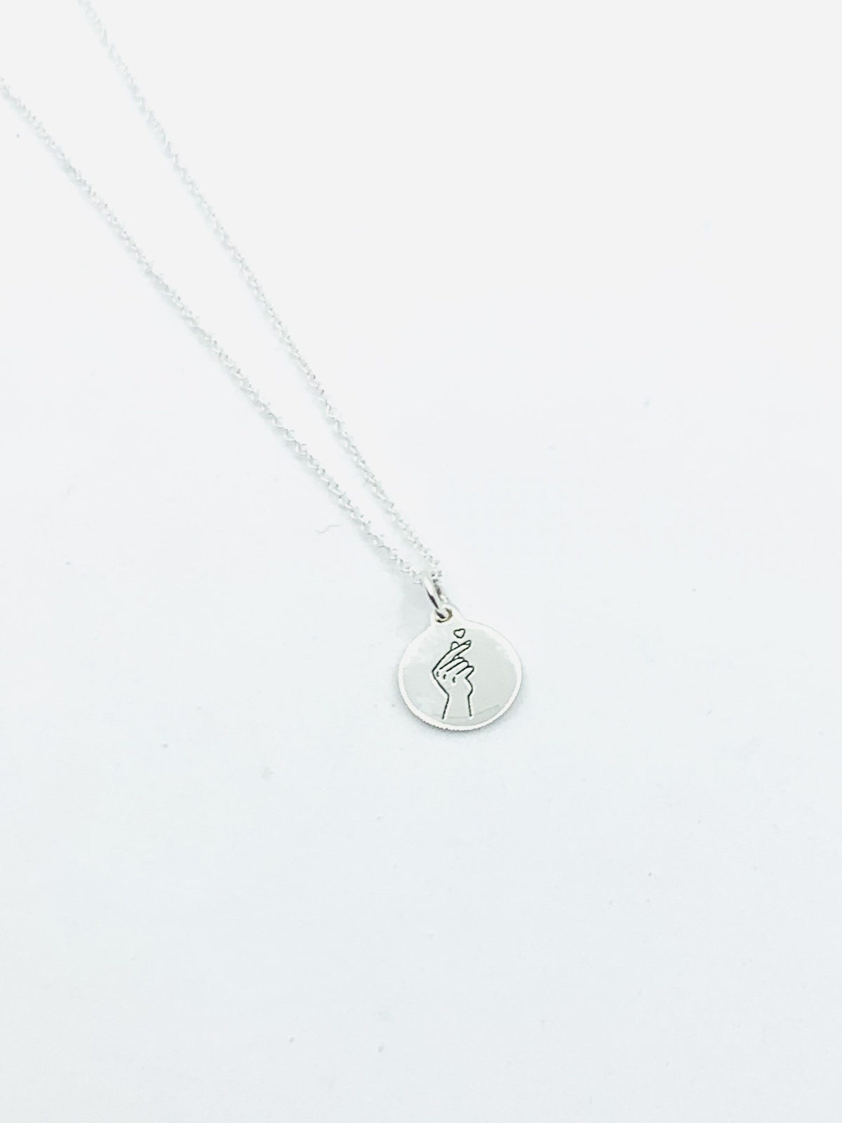 Sterling Silver K Pop Necklace #1