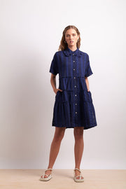 Ruffle Dress - Lapis