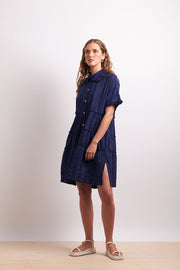 Ruffle Dress - Lapis