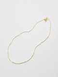 Fresh Water Pearl & Gold Bar Necklace