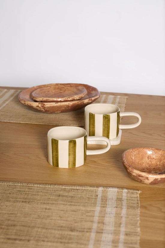 Set of 4 Fenton Stripe Mugs
