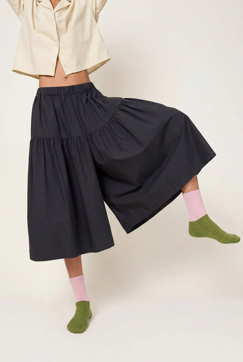 Nooan Dunedin Possum/Merino Socks - Going Green/Festival Bloom