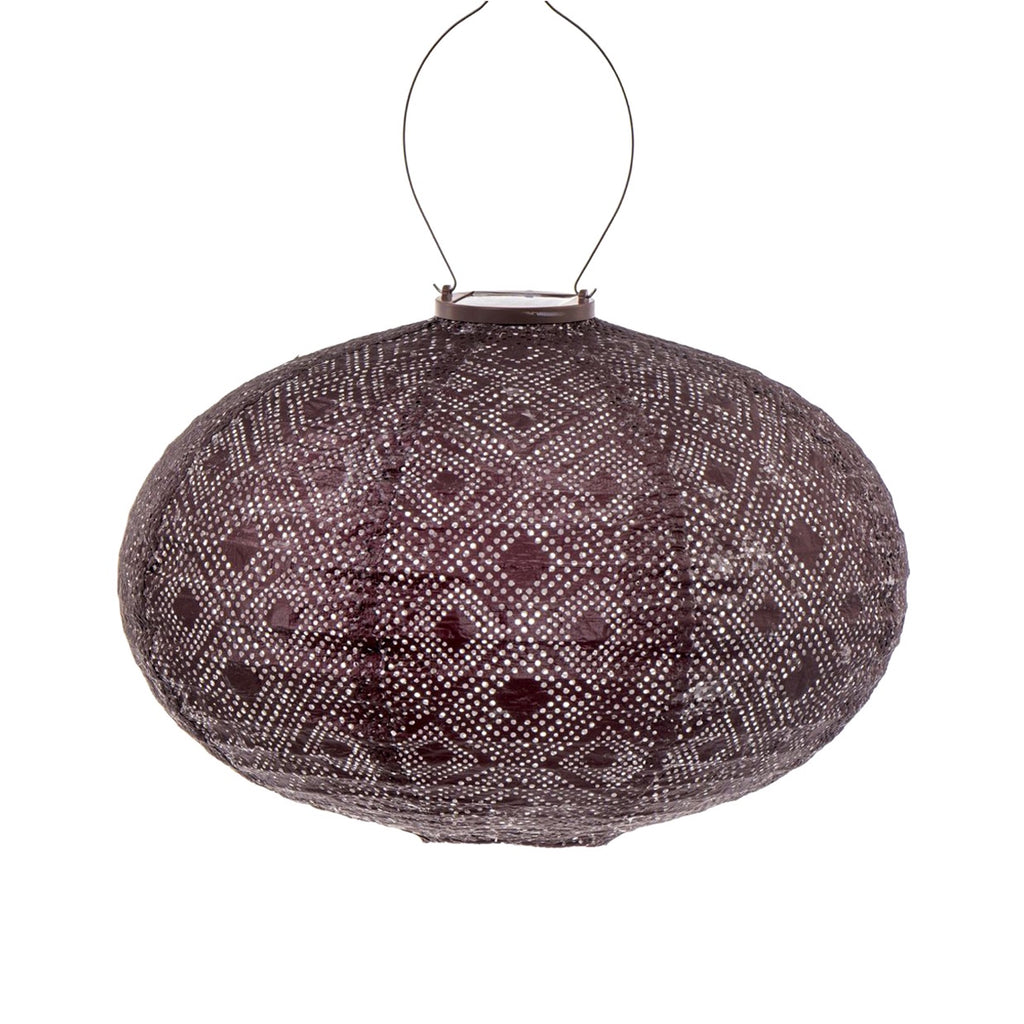 Lantern Oval 40cm - Plum
