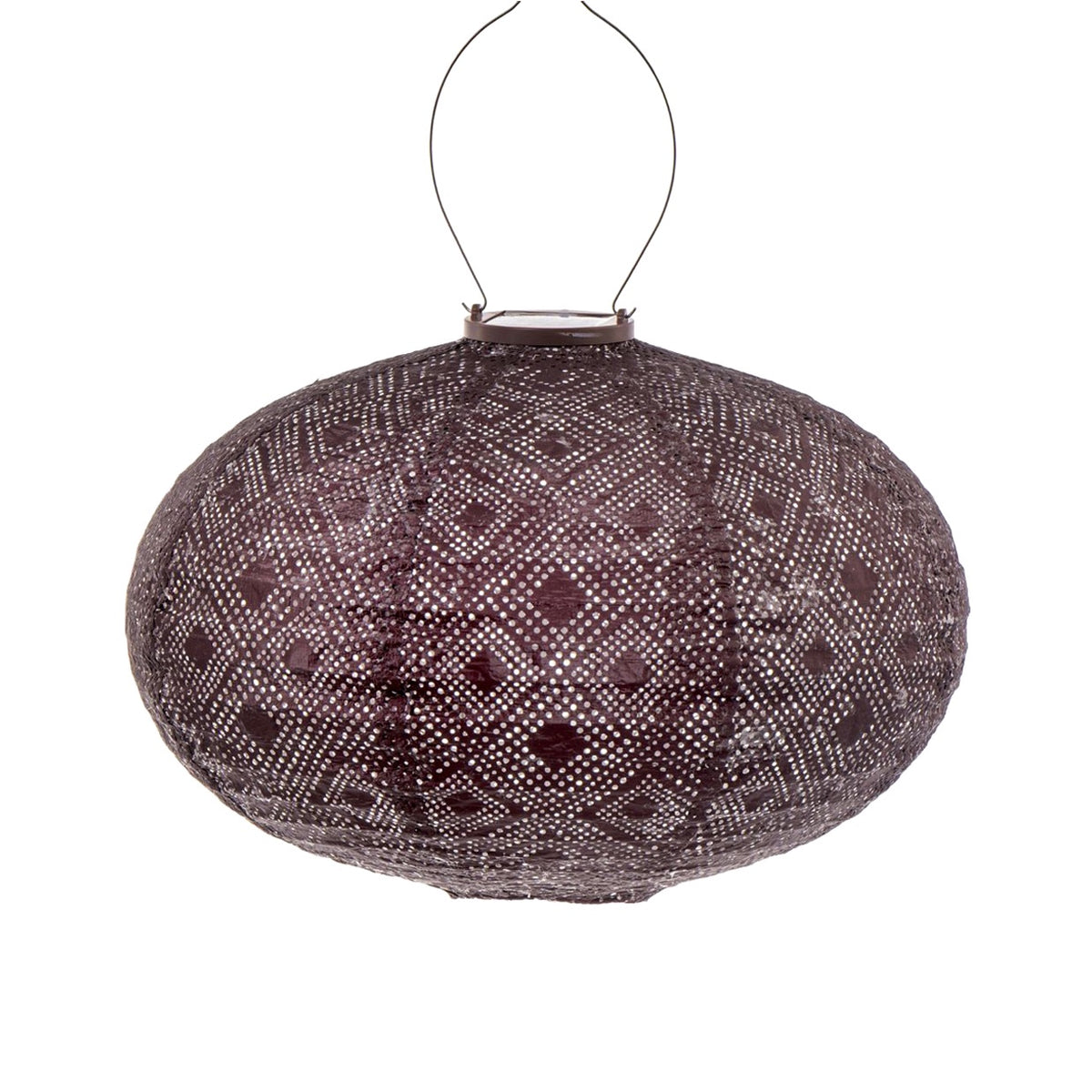 Lantern Oval 40cm - Plum