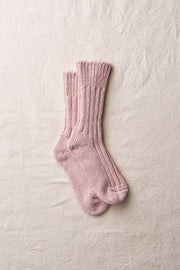 Organic Low Gauge Socks - Pink