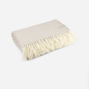 Luxury Lambs Wool Blanket -  Herringbone Napa