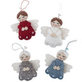 Xmas26 Felt Decorations: Angel w Halo Red