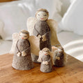 Xmas26 Felt Decoration: Standing Angel Small Natural