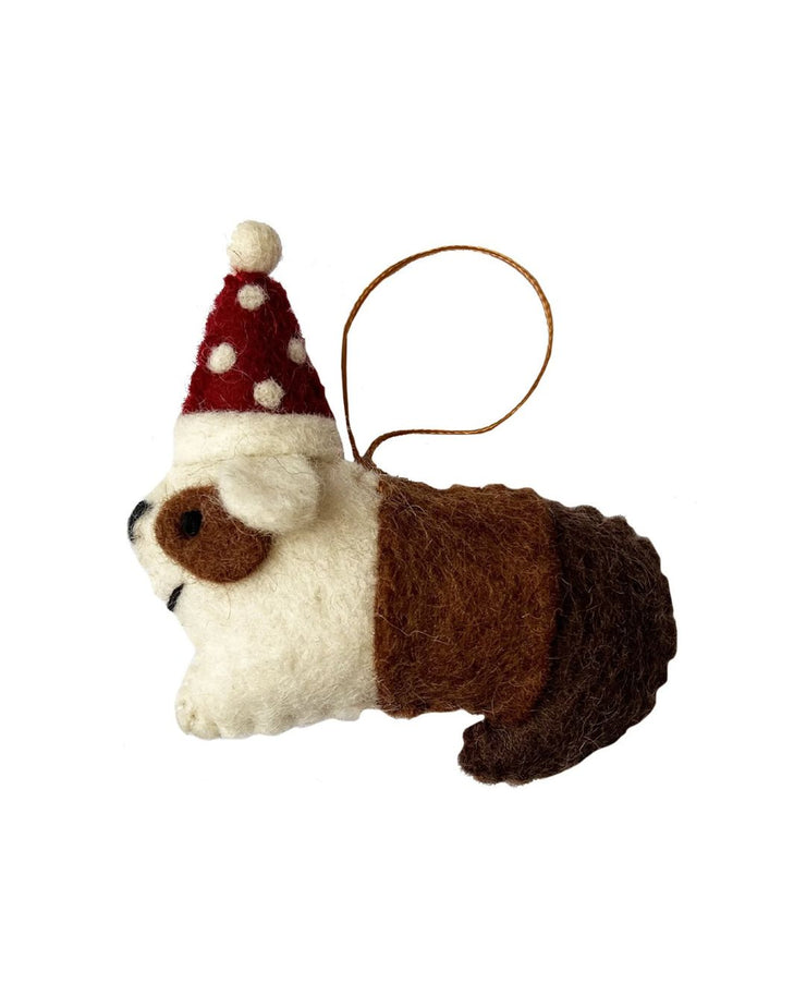 Xmas 25 Decoration: Guinea Pig w Spot Hat