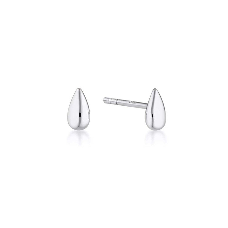 Sterling Silver Petal Stud Earrings