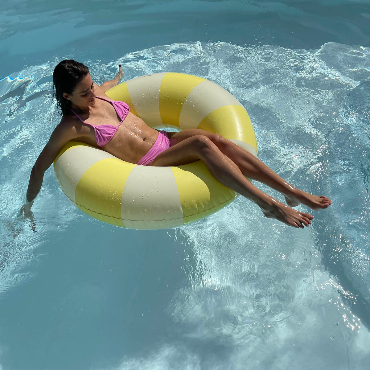 Sally Swim Ring 90cm - Pastel Yellow Was $99 Now