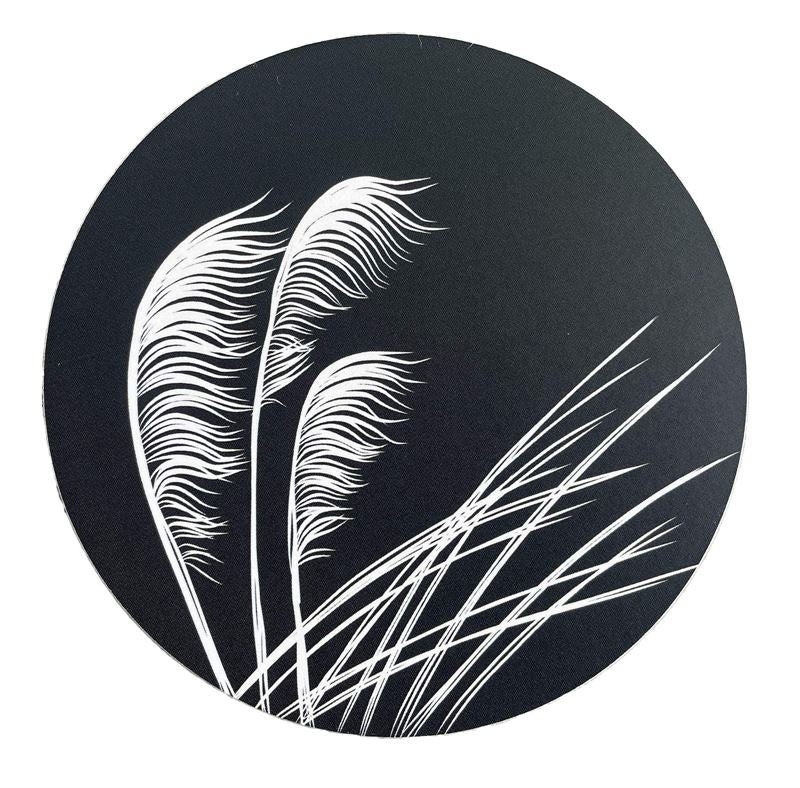 Placemat - ToeToe Ivory on Black