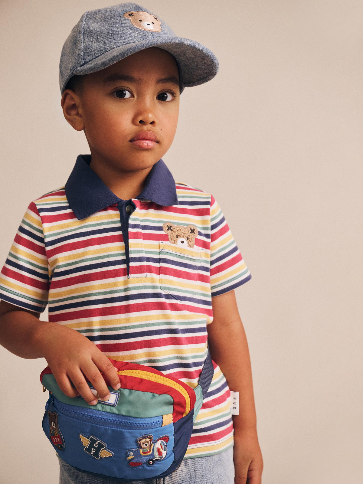 Polo Tee - Vintage Stripe Was $60 Now