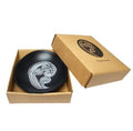 Ponga Frond II White on Black - 10cm Bowl