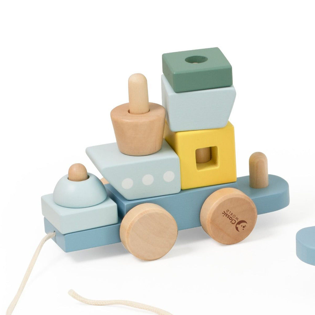 Wooden Pull Train - Ocean