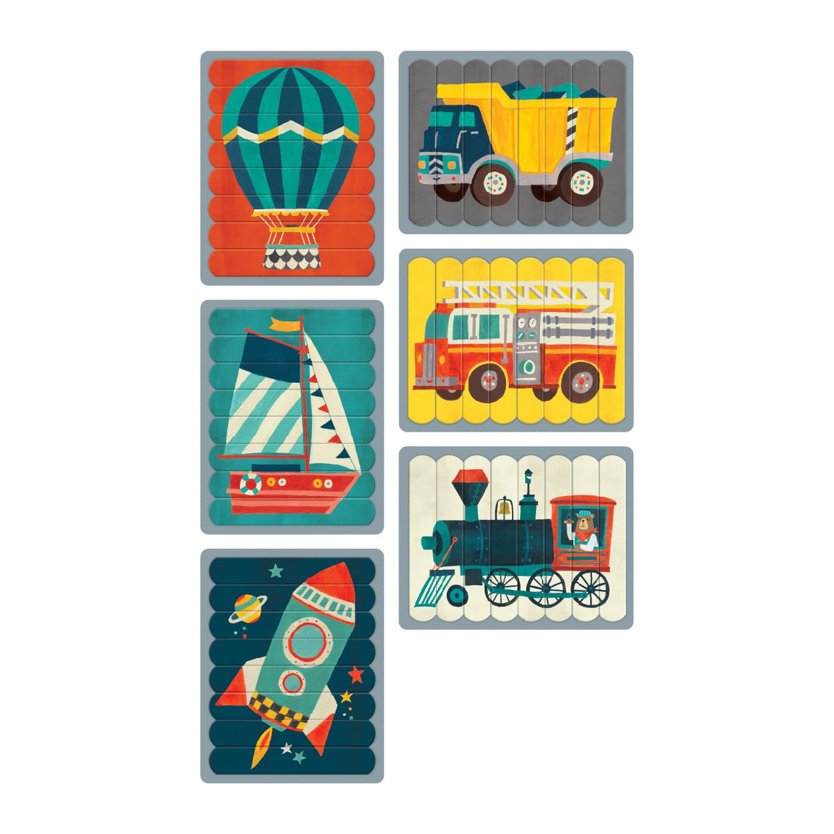 Puzzle Sticks - Transportation