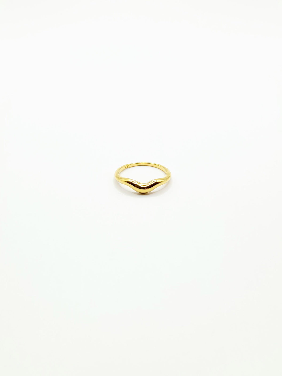 18K Gold Plated Palladium Fluid Ring