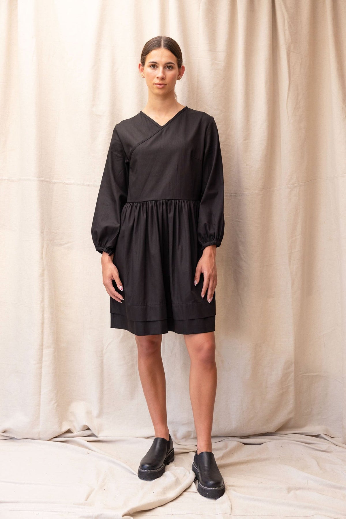 ReCreate Sebastian Denim Dress - Black Was $240 Now