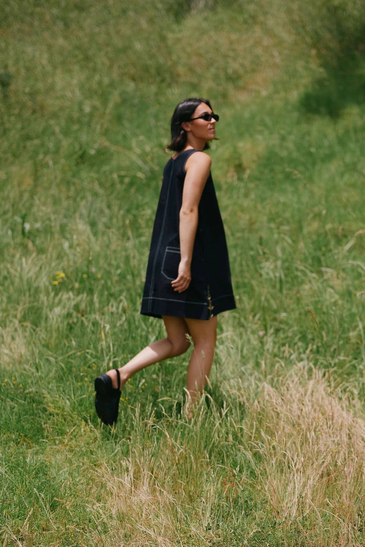 ReCreate Etta Reversible Dress - Indigo