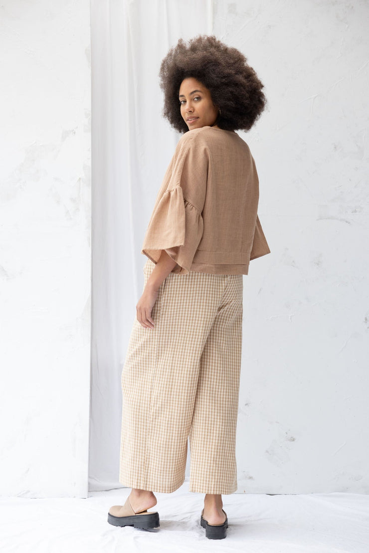 ReCreate Harry Pant - Brown Gingham Was $229 Now