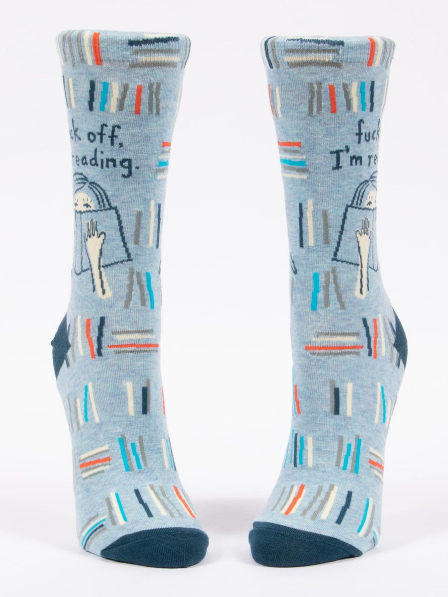 Womens Crew Socks - I'm Reading