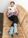 Womens Crew Socks - I'm Reading