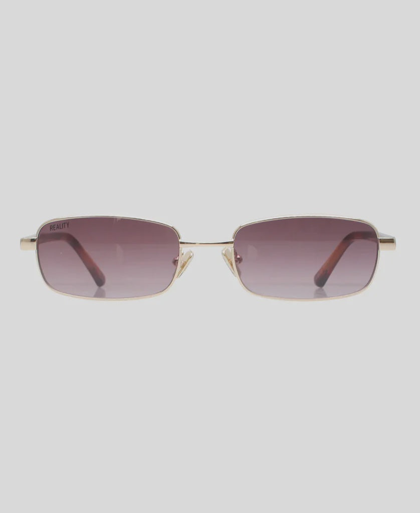 Vibes Town Sunglasses - Gold Smoke