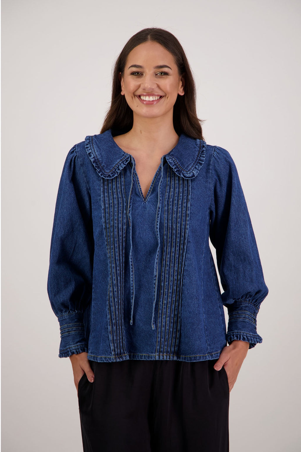 Briarwood Redmond Top - Denim Was $329 Now