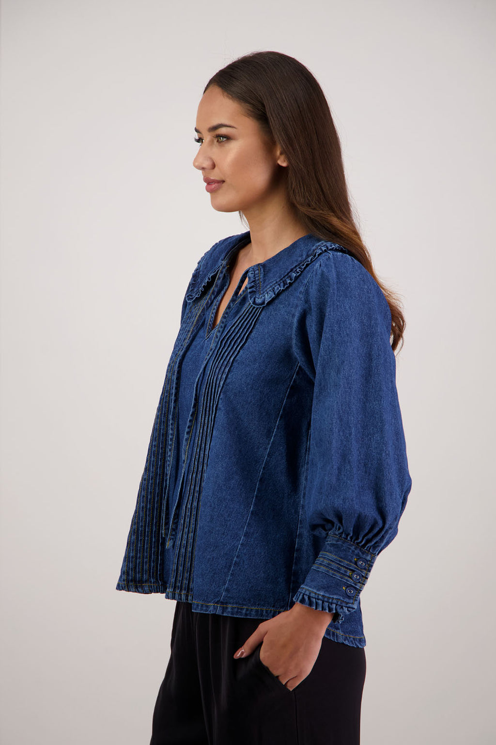 Briarwood Redmond Top - Denim Was $329 Now