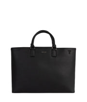 Vegan Satchel - Sevyn Grain Black