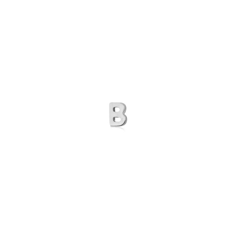 Sterling Silver Letter Studs