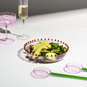 Salad Servers - Pink & Green