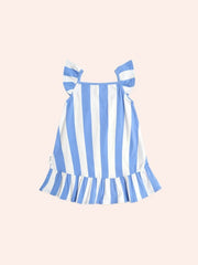 Seaside Cherry Stripe Dress - Almond/Milk v2
