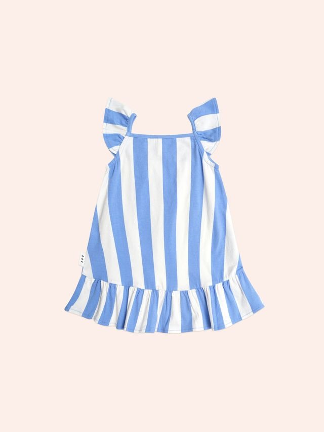 Seaside Cherry Stripe Dress - Almond/Milk v2