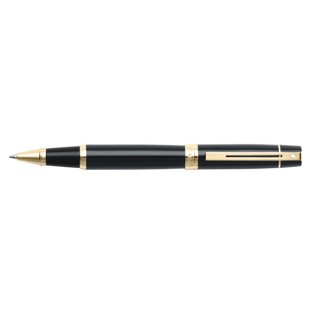 Sheaffer Glossy Black + Gold Roller Ball Pen