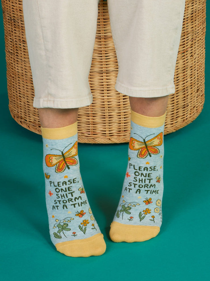 Womens Crew Socks - Shitstorm