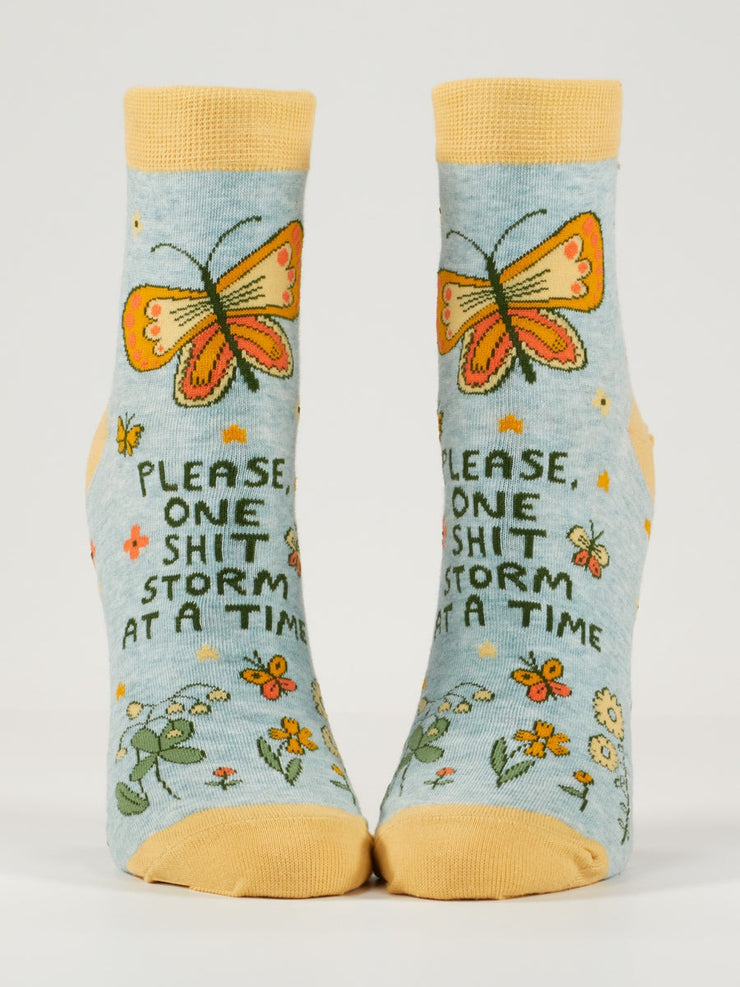 Womens Crew Socks - Shitstorm