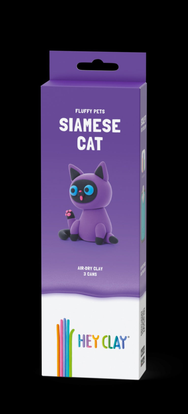 Hey Clay - Fluffy Pets, Siamese Cat,   3 Cans